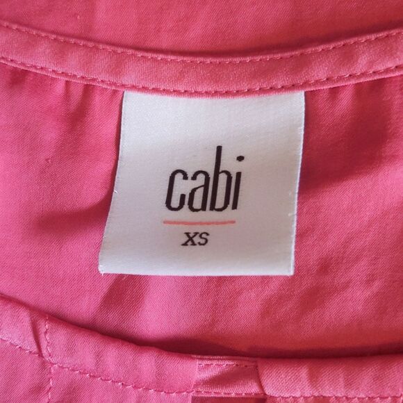 CAbi style #5541 Blush Peony sleeveless blouse, silky feel, lightweight XS - Picture 4 of 8